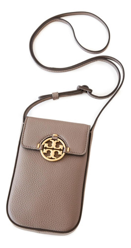 Tory Burch Miller Phone Crossbody Para Mujer, Hongo Salvaje,