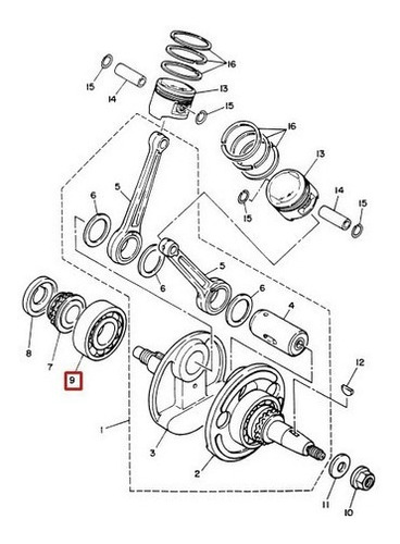 Imagem 3 de 3 de Rolamento De Esferas Yamaha - Virago 250 / 2002