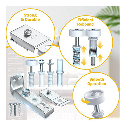 Kit De Herrajes Para Puertas Plegables, Paquete De 2 Piezas