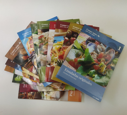 Libros De Cocina Comer Sano Para Vivir Mejor 13 Tomos, Usado