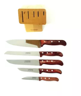 Edzard Juego de soportes para apoyar cuchillo color plateado 6 unidades 