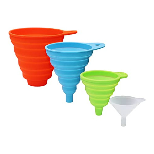Embudos De Silicona Para Uso En Cocina Juego De 4 Piezas