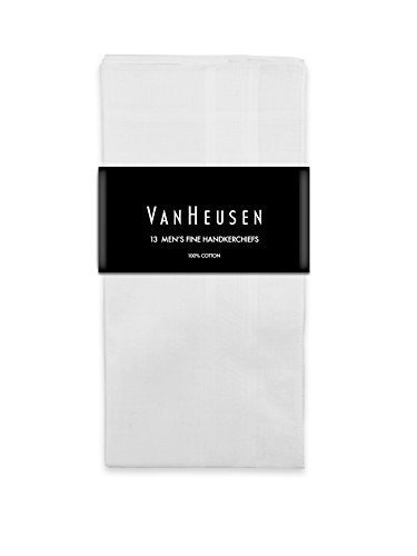 Van Heusen 13 Pack Mens Fine Pañuelos 100% Algodón