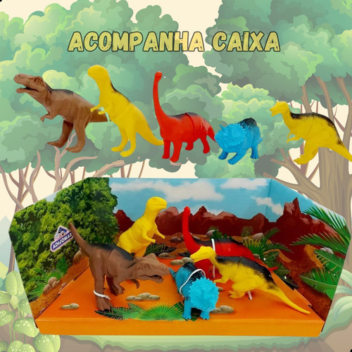 Kit Dinossauros Com Som Dino T-rex Espécies Variadas