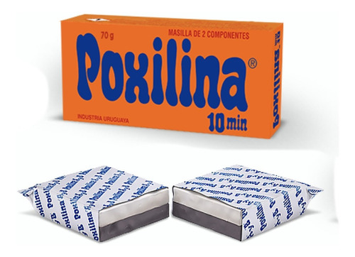 6 Poxilina Masilla Epoxi De 70g