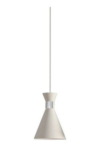 Lampara Colgante De Diseño Galina 1 Luz Blanco/cromo Nk