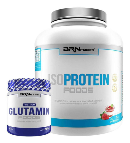 Kit Whey Protein Iso Protein Foods 2kg+ Glutamina 250g