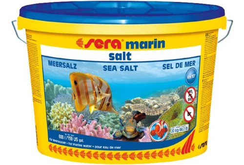 Sal Acuario Marino Sera Marin Basic Salt 20 Kg Para 600 Lt