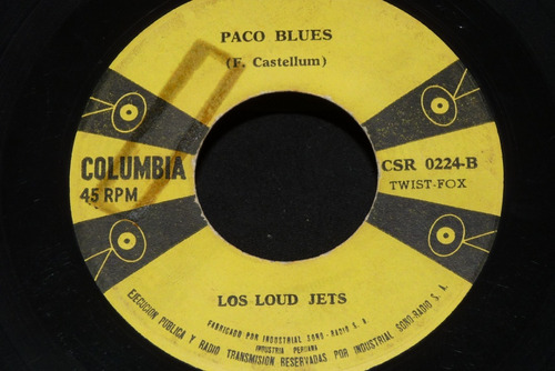 Jch- Los Laud Jets Paco Blues 45 Rpm