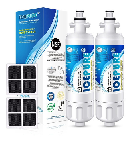 Icepure Filtro De Agua Para Refrigerador LG Lt700p Adq360061