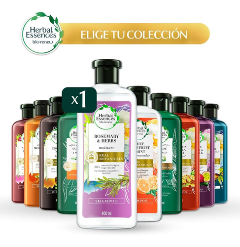 1 Shampoo Herbal Essences - Coleccion Completa