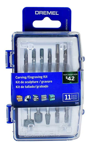 Kit De Tallado Y Grabado Dremel 11 Piezas