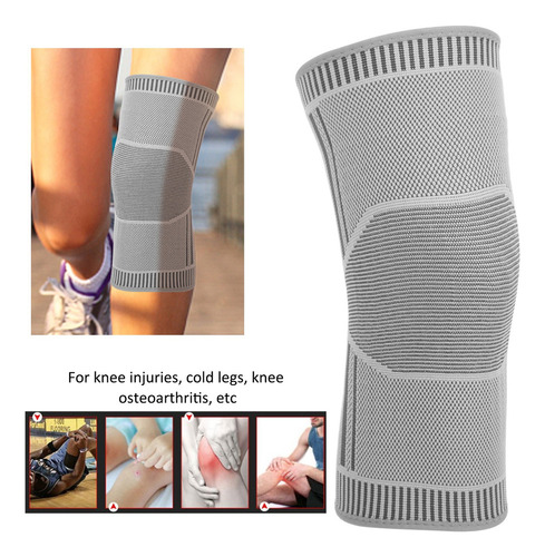 Para 1 Par Mangas De Soporte De Rodilla De Doble Cara Heat