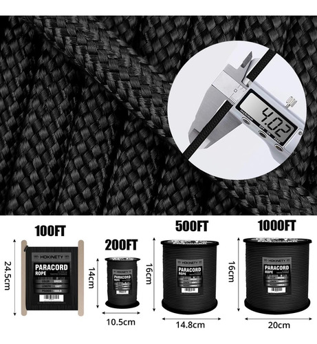Cordón Paracord 1000lb, 30m/60m X 4mm, Para Camping Y Hamaca