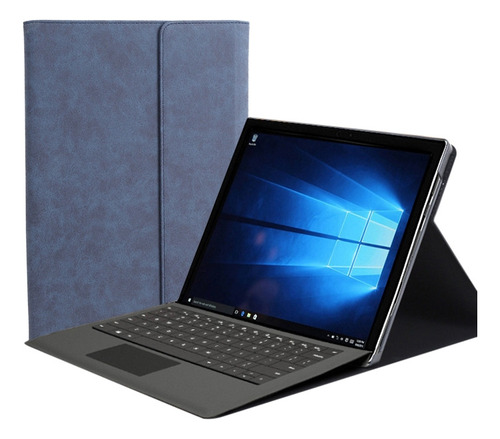 Funda De Piel Sintética Azul Para Microsoft Surface Pro 3 De
