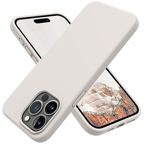 Funda Para iPhone 15 Pro Max Silicona Color Piedra