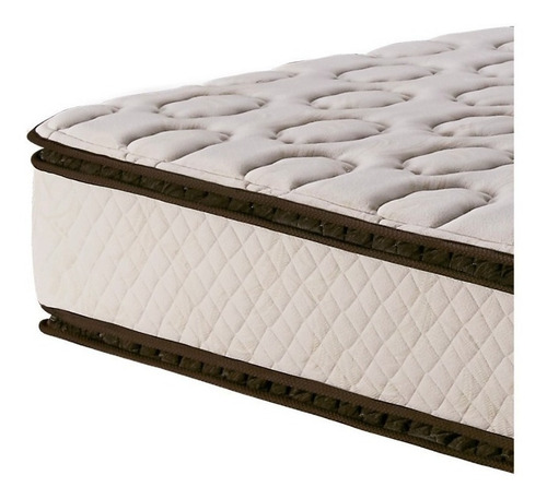Imagen 5 de 6 de Colchón Queen de resortes Cannon Resortes Sublime beige - 160cm x 200cm x 33cm con doble pillow top