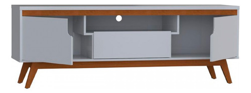 Rack Para Tv Até 60 Polegadas Rio 2 Portas 1 Gaveta Branco