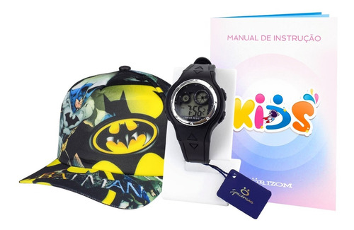 Relógio Infantil Bonito Original Digital + Boné Batman Lindo | Parcelamento  sem juros