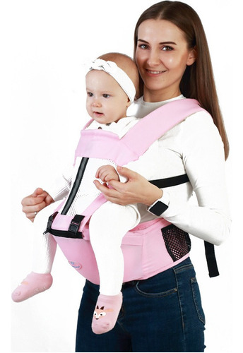 Mochila Porta Bebes Ergonómica Asiento Multifuncional 6 En 1