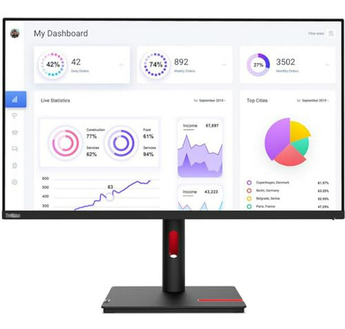 Monitor Lenovo Thinkvision T22i-30 21.5  Full Hd - Negro