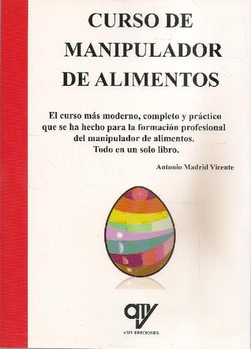 Libro Curso De Manipulador De Alimentos De Antonio Madrid Vi