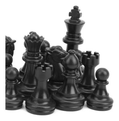 Conjunto de xadrez peão peça de reposição magnética 1 7/8 A X 1 1/8 com  plástico preto