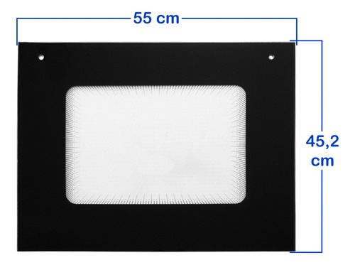 Vidrio + Bisagras Eskabe Para Puerta De Horno Cocina Q7 Q10