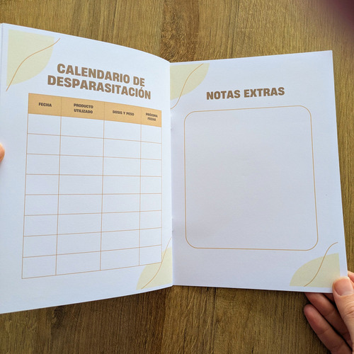Libreta Veterinaria Sanitaria De Mascota Huellitas Violetas