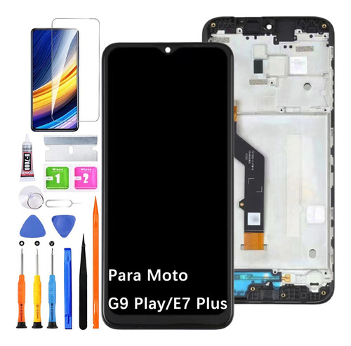 Pantalla Lcd Para Moto G9 Play / E7 Plus Con Marco Original