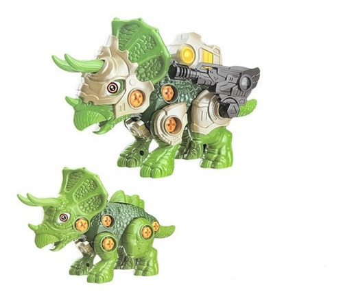 Dinosaurio Triceratops Para Armar Con Luz Y Sonido 6522