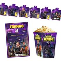 Comprar Kit Imprimible Fortnite Editable Candybar Invitacion 