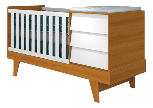 Cuna 3 En 1 Con Comoda Noah Prince - Be Design