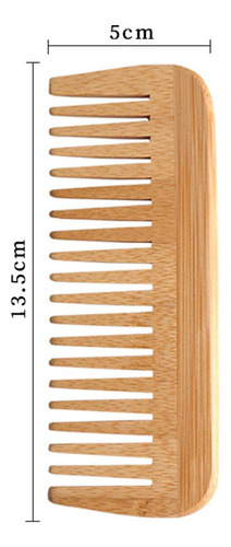 Peine De Dientes Anchos Para Desenredar, Peine De Madera