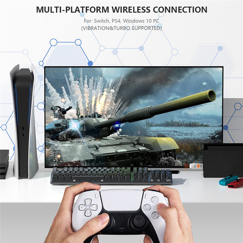 Adaptador Inalámbrico R100 Pro Usb Receptor Gamepad Para Gam