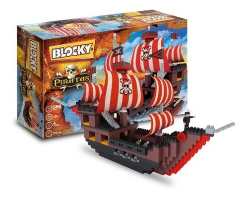 Blocky Piratas 560 Piezas Bloques Ladrillos Ladrillitos Gora