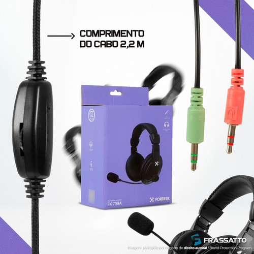 Fone De Ouvido Com Fio Headphone Celular Headset Gamer