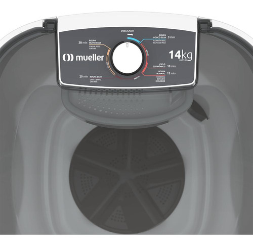 Tanquinho De Lavar Roupa Mueller 14 Kg Semiautomático Mlt14b Cor Branco 220v