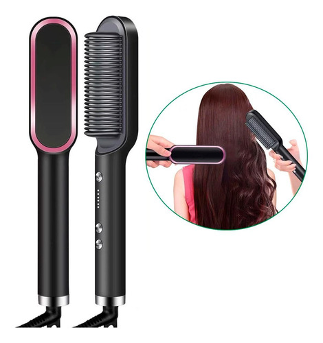 Escova 3 Em 1 Secadora Alisa Cabelo Perfeita 110/220v Bivolt
