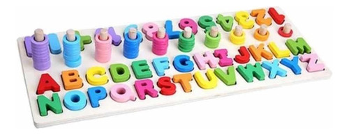 Brinquedo Pedagógico Tabuleiro Alfabético E Numérico