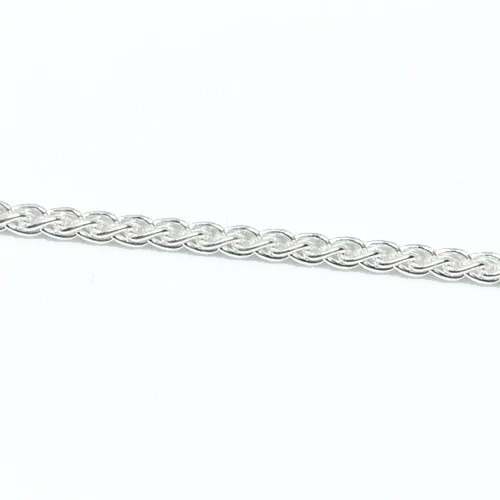 Cadena Espiga 1.2mm Plata 925 Italia 45 Cm