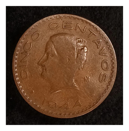 México 5 Centavos 1944 Bueno Km 424