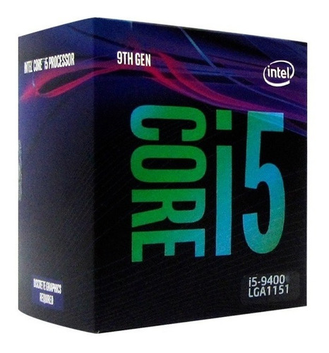 Procesador Intel Core I5-9400, 2.90 Ghz, 9 Mb Caché L3