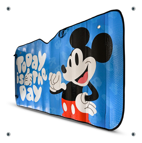 Parasol Protector Sol Minnie Mikey Mouse Camioneta 140x70cm