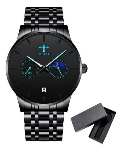 Reloj Casual Con Calendario Luminoso Troye Trs658k