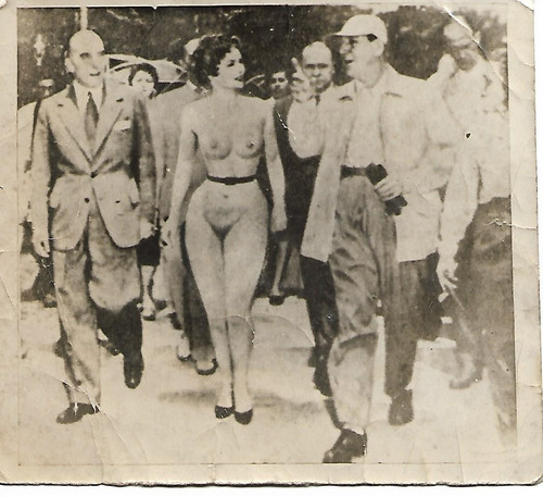 Perón Y Gina Lollobrigida Antigua Foto Trucada.