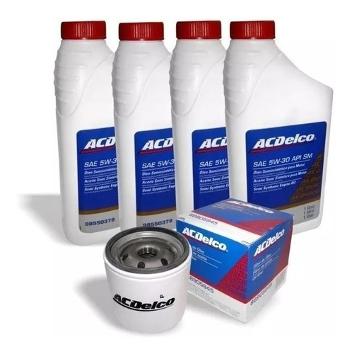 Kit Acdelco 15w40 Gm Corsa Wind E.f.i Mpfi 1.0 1.4 1.6