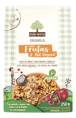 Granola Mãe Terra Frutas & Mel Em Pacote 250g