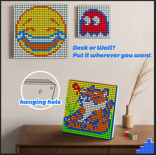 Cubos Mosaico Gan 10x10, 100 Piezas 3x3 Mini Cubos, Con