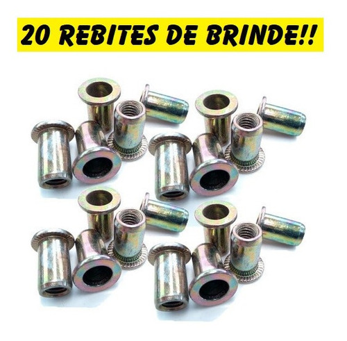 Imagem 8 de 10 de Alicate Rebitador Rosca Manipulo + 20 Rebites M4 Ao M8 Nf-e